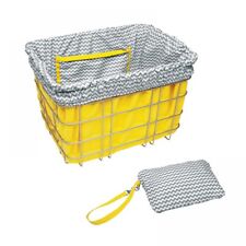 Electra Basket Liner Yellow/Grey Zig Zag Inlay Fahrradkorb, Wende Tasche Beute