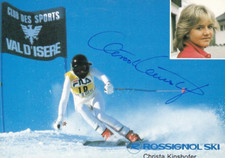 AQ 21/ Autogrammkarte Christa Kinshofer Ski
