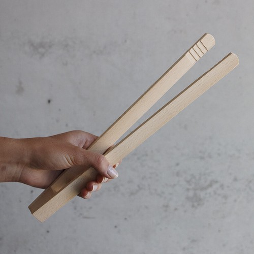 Küchenzange grillzange holz - küchenzange,