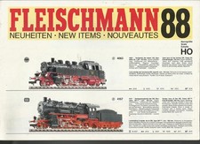 Katalog Fleischmann Neuheiten 1988 Modellbahnen in HO 1:87 N 1:160