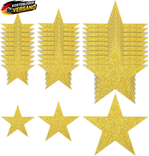 Stück goldene papiersterne - 90,