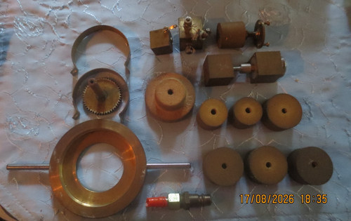 Alte messing teile ring - 16,