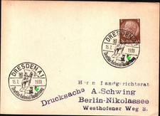 DR Postkarte DRESDEN - Berlin - 15.7.39 - Deutsche Kolonial-Ausstellung