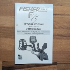Metalldetektor Fisher F75 LTD + Pinpointer MI-4 + Schatzsucherbuch -  Wie Neu