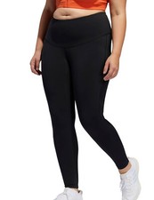 adidas Damen 7/8 Leggings Tight Sporthose Große Größen Plus schwarz Gym-Workout