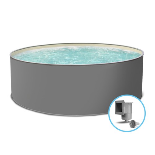 Stahlwandpool edition grau - stahlwandpool,