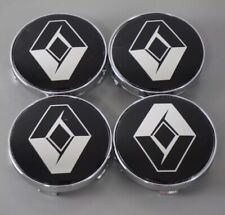 4 X 60mm Schwarz Nabendeckel Nabenkappen Felgendeckel Abdeckung Für Renault Auto