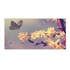 banjado Wandgarderobe Flur Echtglas 80x40cm Garderobe mit 5 Haken Tag Im Mai