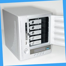 NDL-2500T NAS Deluxe Server Mediaserver Raid 0 bis 10 5 SATA 3,5" Slots TOP 