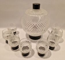C15 VINTAGE BLEIKRISTALL BOWLE 8 GLAS GLÄSER BOWLETOPF PUNSCHBOWLE