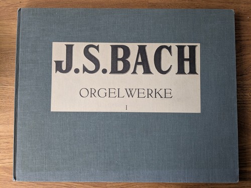 Bach orgelwerke 1 - j., s.