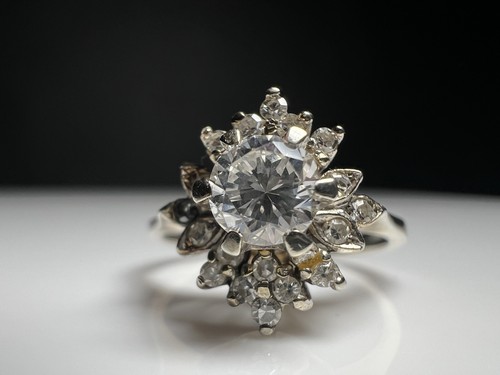 Vintage 18k weißgold - 18k, ring