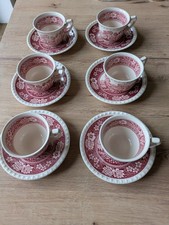 Villeroy & Boch Rusticana Rot  6 x  Kaffeetasse + UT Gedeck top