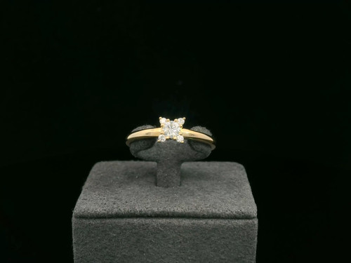 Ring 585 brillant ca - 585, gg;1