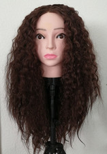 LANGE  LACE FRONT PERÜCKE MIT LOCKEN WALLEMÄHNE - BRAUN  NEU
