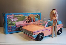 In OVP, 80er J. , MATTEL VW Golf Cabrio, Cabriolet Family Car für Barbie Puppen