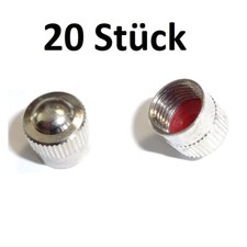 20 x Ventilkappen Metallventilkappen Kappen mit Dichtung Ventildeckel - MR