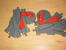 Lego Duplo Eisenbahn Weiche 2 Stück Neudunkelgrau