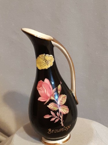 Kleine vase schwarz - schwarz,, gold