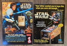 Sega Star Wars / 2 Flyer (deutsch + US) / Pinball Flipper