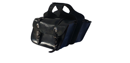 Leder reitertaschen schwarz - reitertaschen,