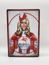 Blechschild Mobil Oil 20x30cm