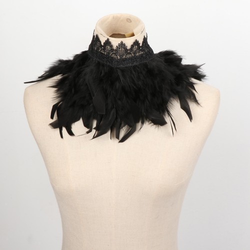 Mode gothic faux feder cape - mode,