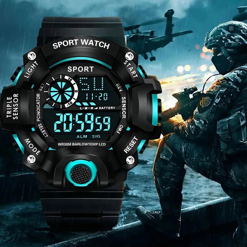 Men waterproof digital sports - waterproof,