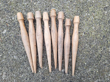 WWII   US ARMY WOODEN SHELTER TENT STAKES  HALF PUP