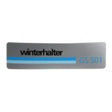 Schild "Winterhalter GS501"