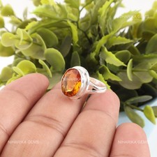 Natürlich Citrin Solitaire