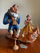 3 Enesco Disney Figuren, Showcase THE BEAST,  Haute Couture BELLE & LUMIERE OVP