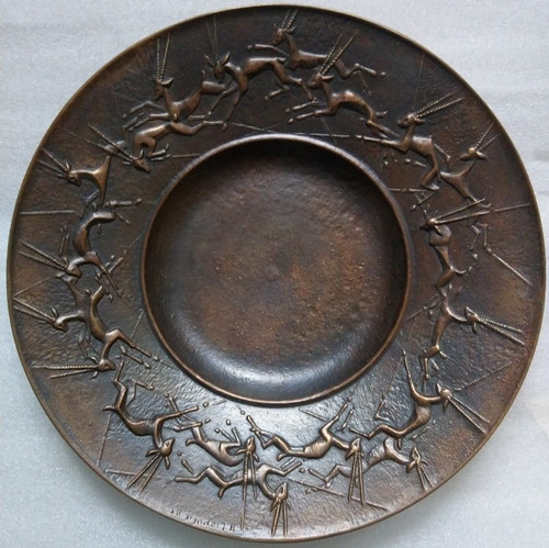 Bronze schale teller - 🕂,