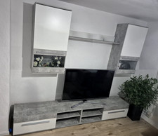 Moderne Wohnwand Vitrine