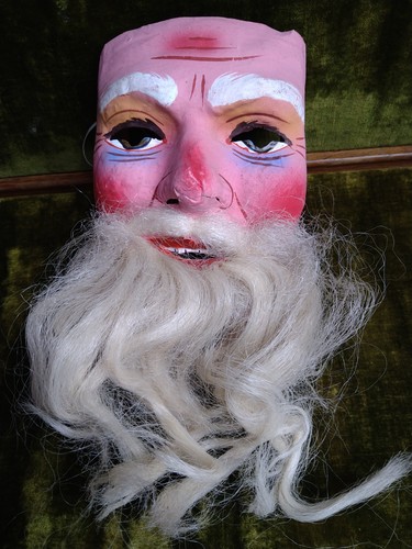 Handbemalte maske pappe - maske,