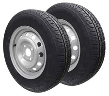 2x Komplettrad 155/80R13 84N 100x4 155 R 13 PKW Anhänger Rad Felge 4Jx13 Reifen