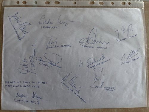 Autogramme fußball u - fußball, u.a