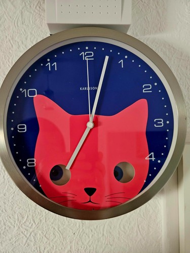 Karlsson peekaboo cat - karlsson, wanduhr