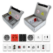 Bodentank Bodensteckdose Einbausteckdose Steckdose Netzwerk USB Livolo Einsätze