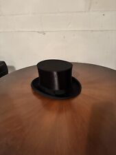 Antiker Zylinder Hut Chapeau Claque Top Hat Loge Klappzylinder Gr 58 / 59 XL TOP