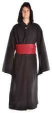 Mittelalter Mantel Laniure aus Wollfilz Schwarz | HEMAD Gewandung LARP