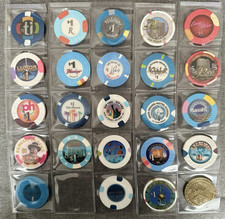 Las Vegas NV Chips Token Casino Slot Coin 24 Stück