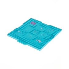 1x Lego Bau Platte modifiziert