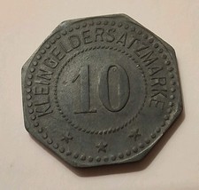 Torgau Notgeld 10 Pfennig Zink