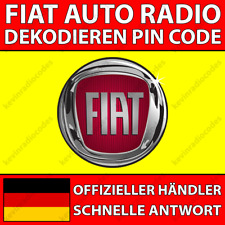 ✅FIAT RADIO DEKODIEREN PIN CODE 500 DOBLO DUCATO PANDA PUNTO SCUDO TALENTO TIPO✅
