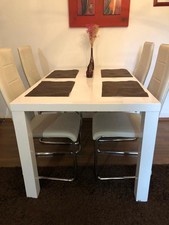 Essgruppe Sitzgruppe Esstisch mit 4 Stühlen, Esszimmergarnitur Set