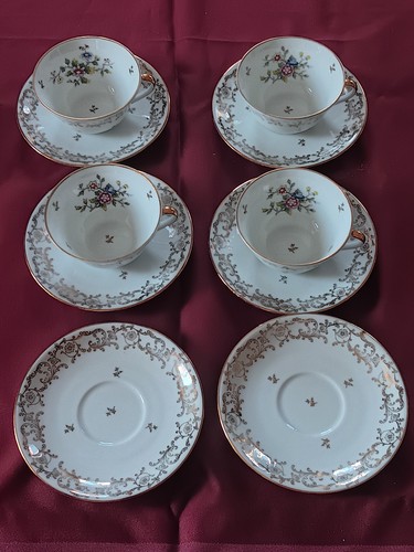 Limoges kaffeetassen mit 6 - 4,