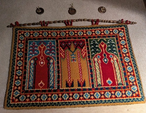 Handgeknüpfter wandteppich - handgeknüpfter,