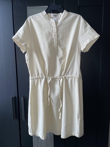 Damen leinenkleid halbleinen - leinenkleid,