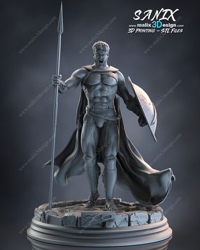 Printed resin leonidas - 3d,